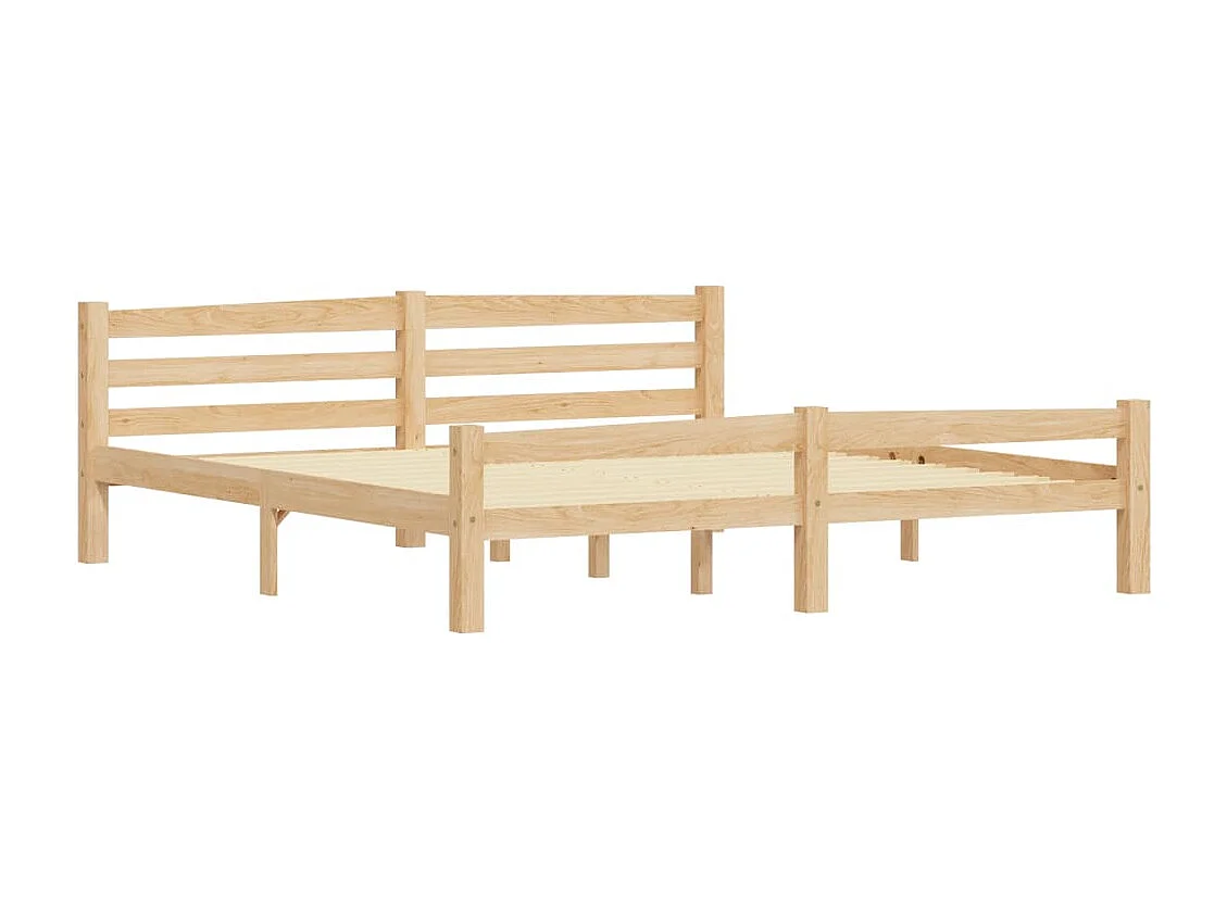 Lit double | Lit adulte | Cadre de lit bois massif de pin 180x200 cm