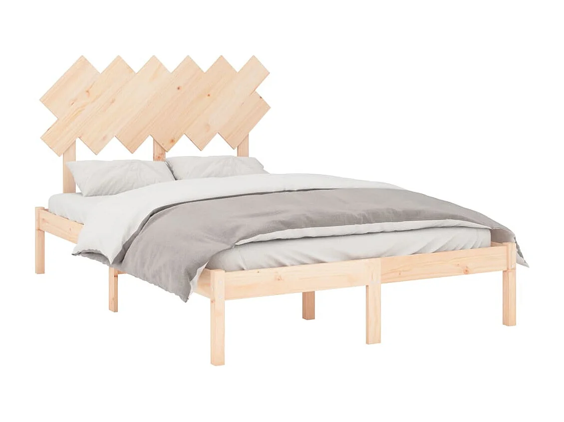 Lit double | Lit adulte | Cadre de lit 135x190 cm bois massif