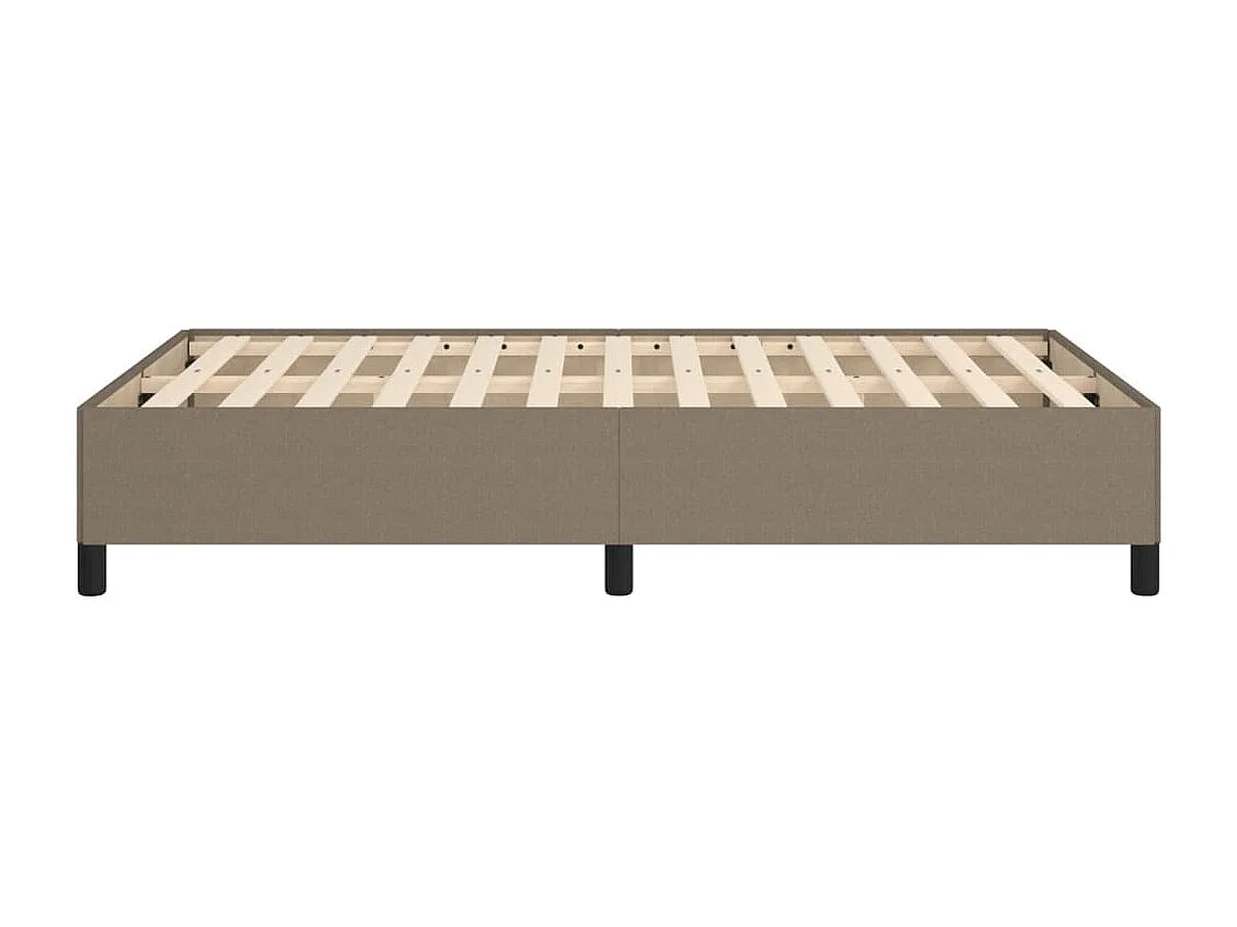Lit simple | Lit adulte, enfant | Cadre de lit taupe 120x190 cm tissu