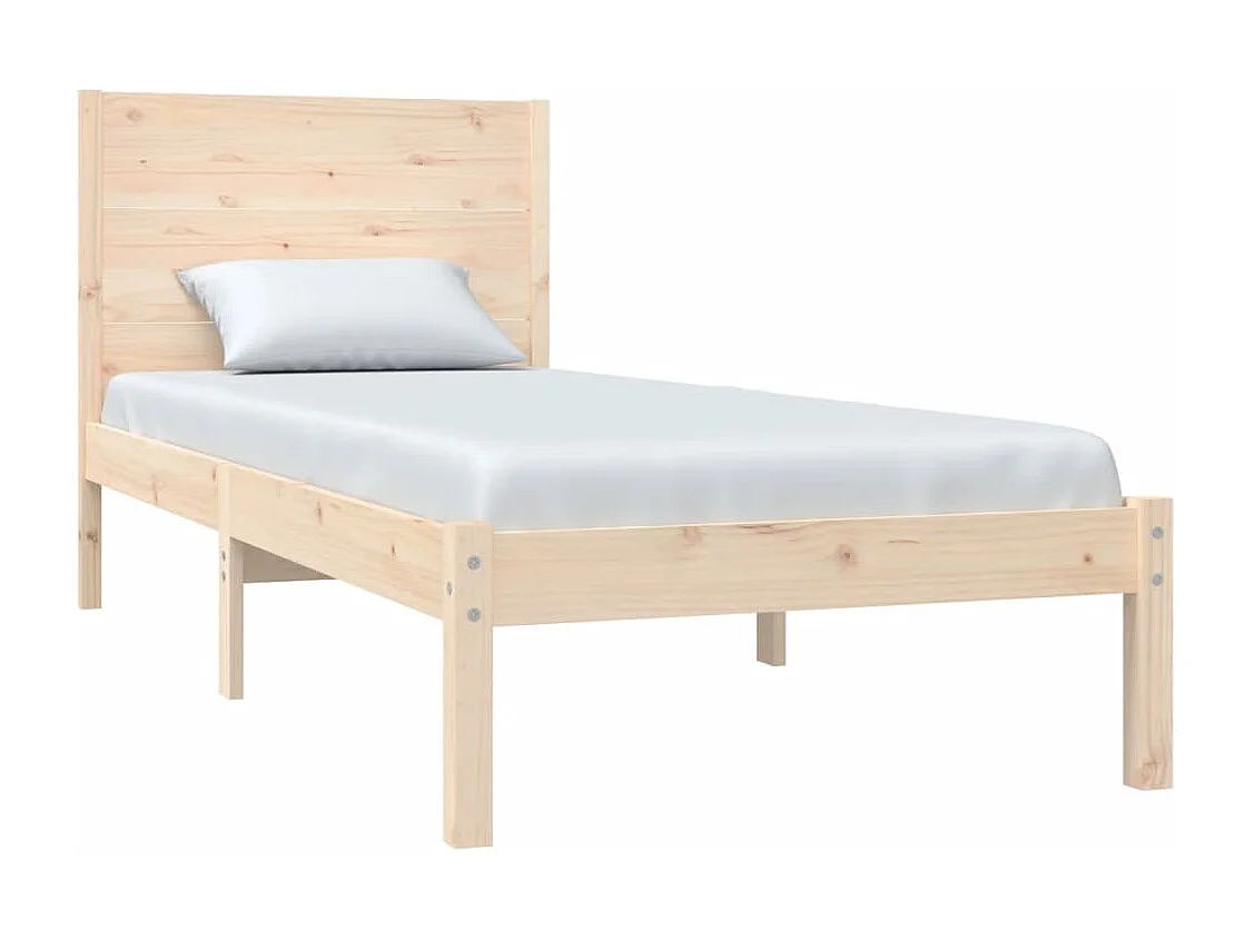 Lit simple | Lit adulte, enfant | Cadre de lit 90x190 cm bois massif