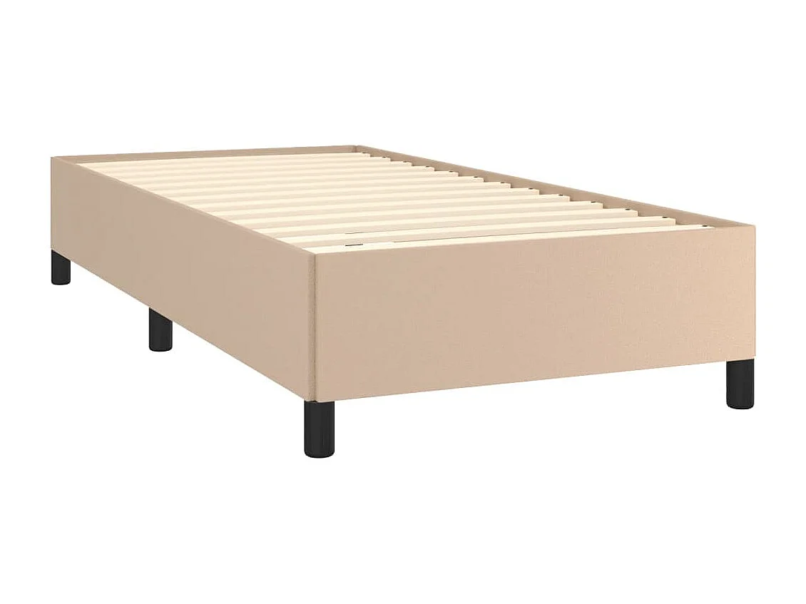 Lit simple | Lit adulte, enfant | Cadre de lit cappuccino 90x190 cm similicuir