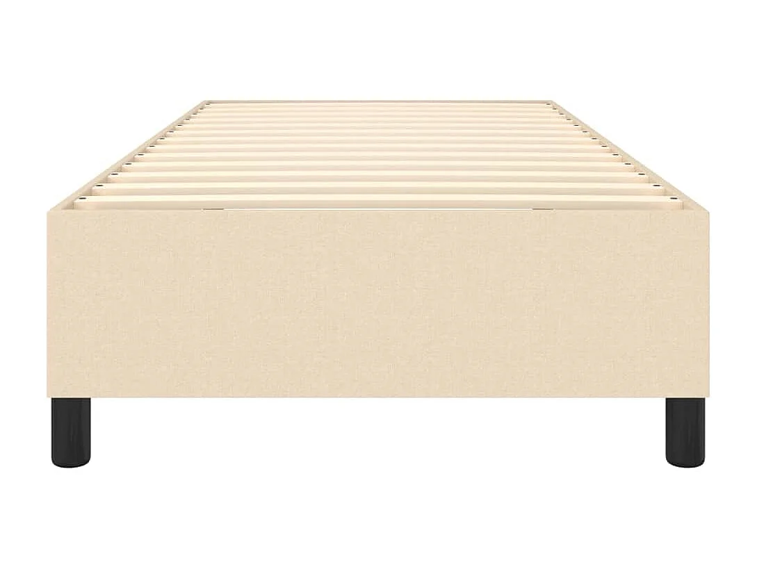 Lit simple | Lit adulte, enfant | Cadre de lit crème 90x200 cm tissu