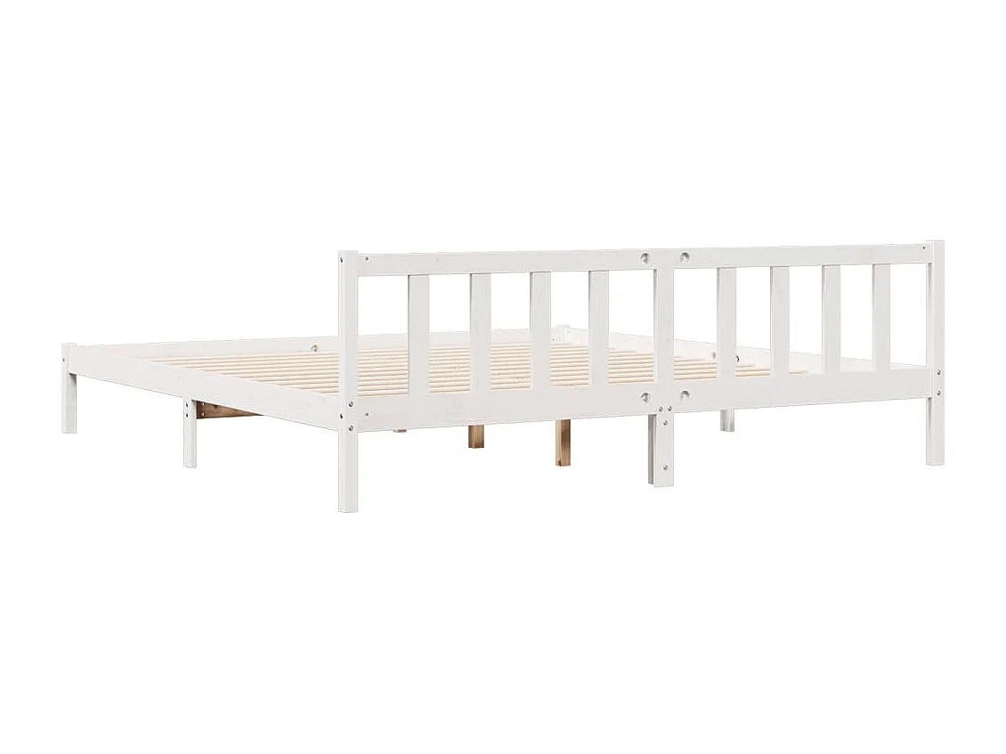 Lit double | Lit adulte | Cadre de lit extra long 200x220 cm bois massif pin