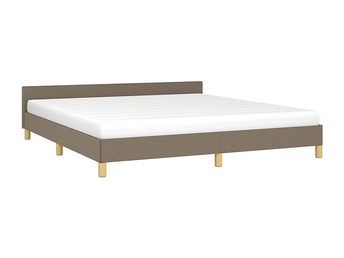 Bedframe | Tweepersoonsbed zonder matras stof taupe 180x200 cm