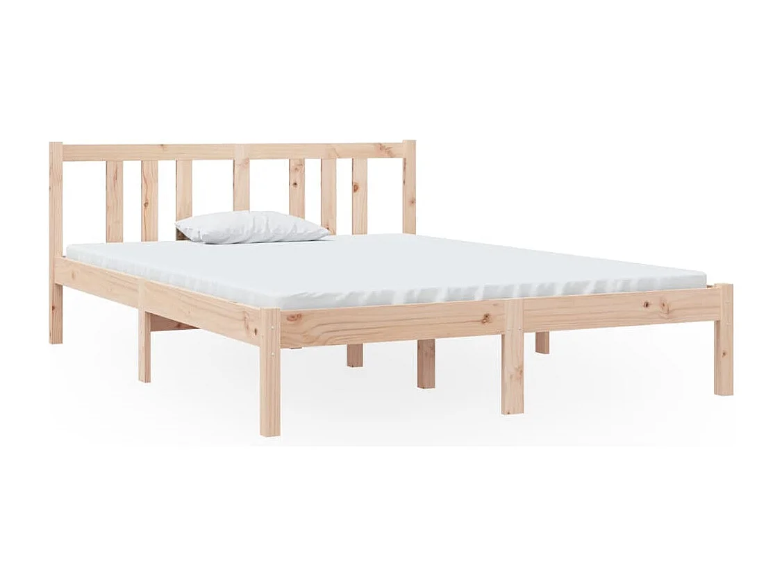 Lit double | Lit adulte | Cadre de lit bois massif 135x190 cm