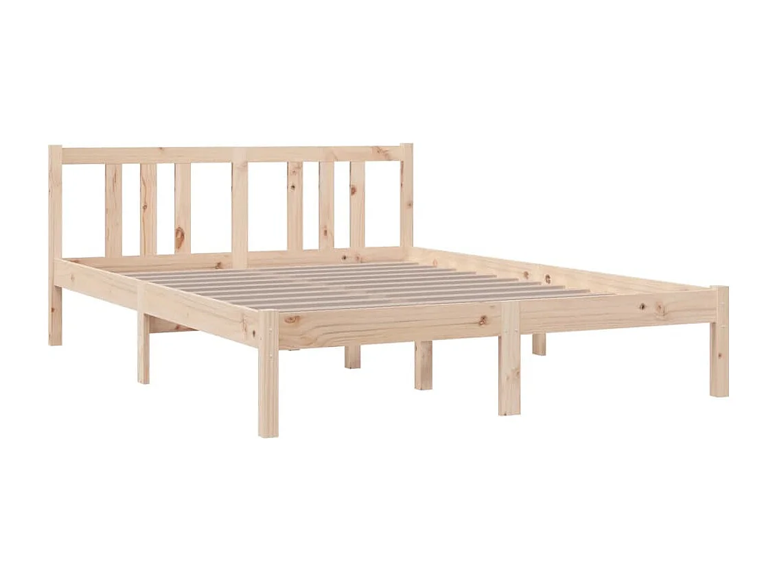 Lit double | Lit adulte | Cadre de lit bois massif 135x190 cm