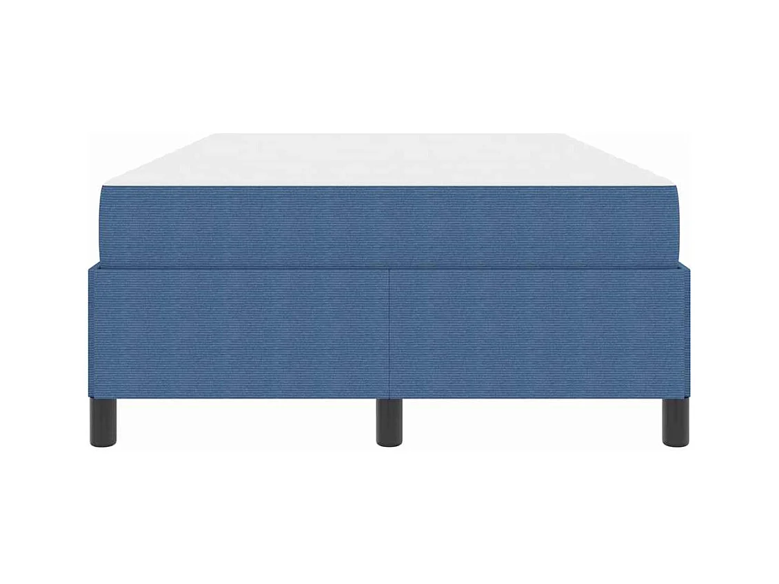 Lit simple | Lit adulte, enfant | Cadre de lit Bleu 120x200 cm Tissu en velours côtelé