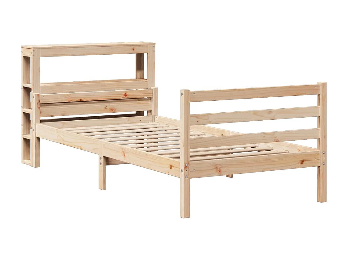 Lit simple | Lit adulte, enfant | Cadre de lit avec tête de lit 90x200 cm