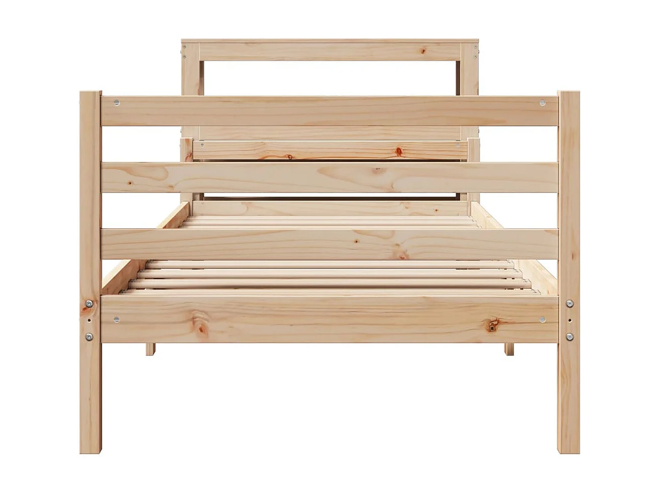 Lit simple | Lit adulte, enfant | Cadre de lit avec tête de lit 90x200 cm