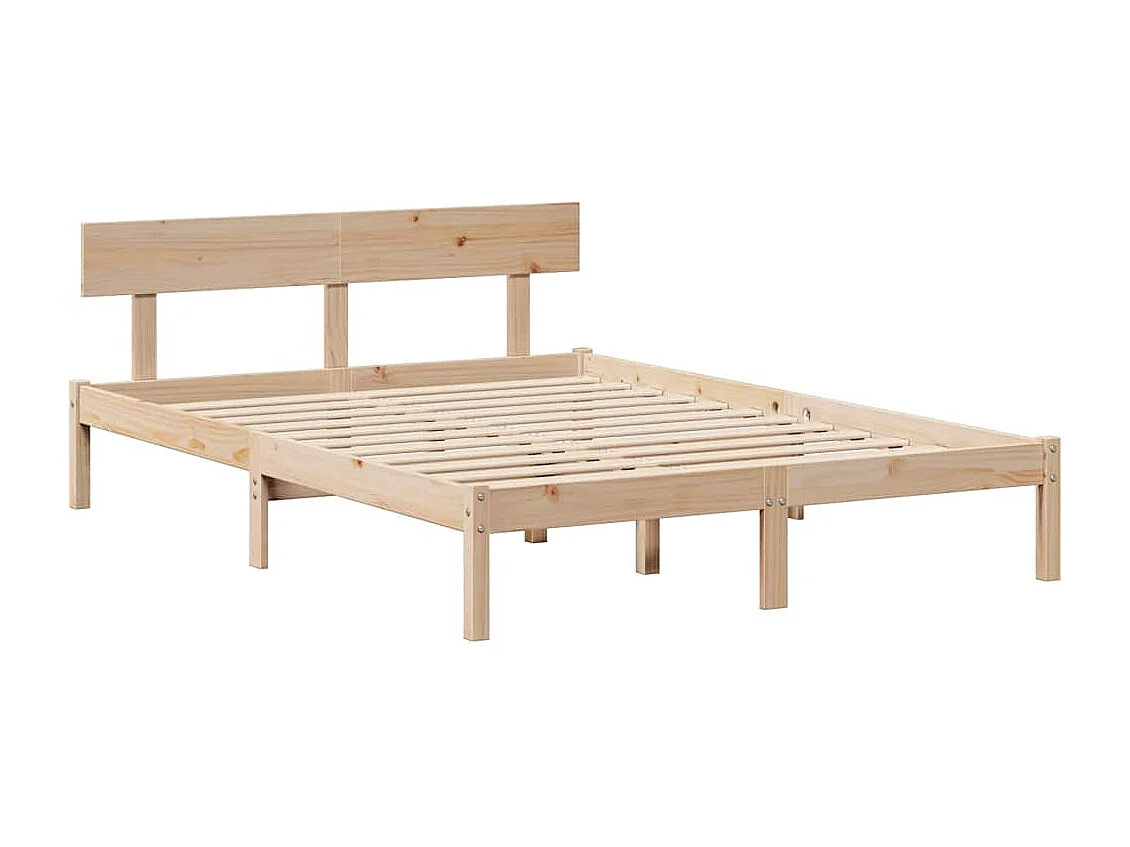 Lit double | Lit adulte | Cadre de lit 140x200 cm bois massif de pin