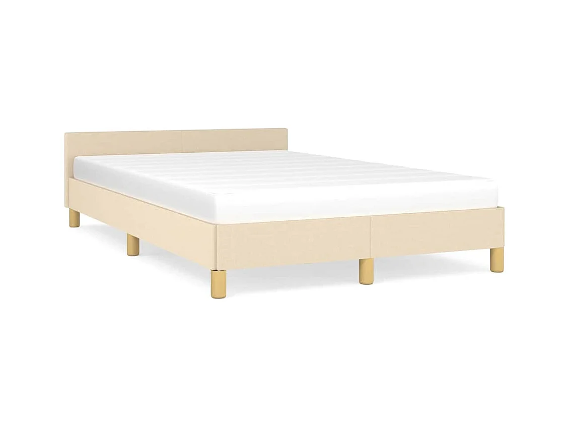 Letto per adulti | Letto singolo | Giroletto senza Materasso Crema 120x200 cm Tessuto