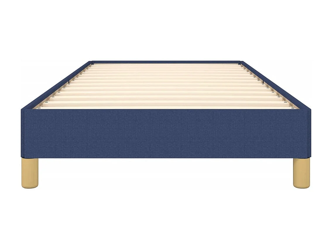 Lit simple | Lit adulte, enfant | Cadre de lit bleu 80x200 cm tissu