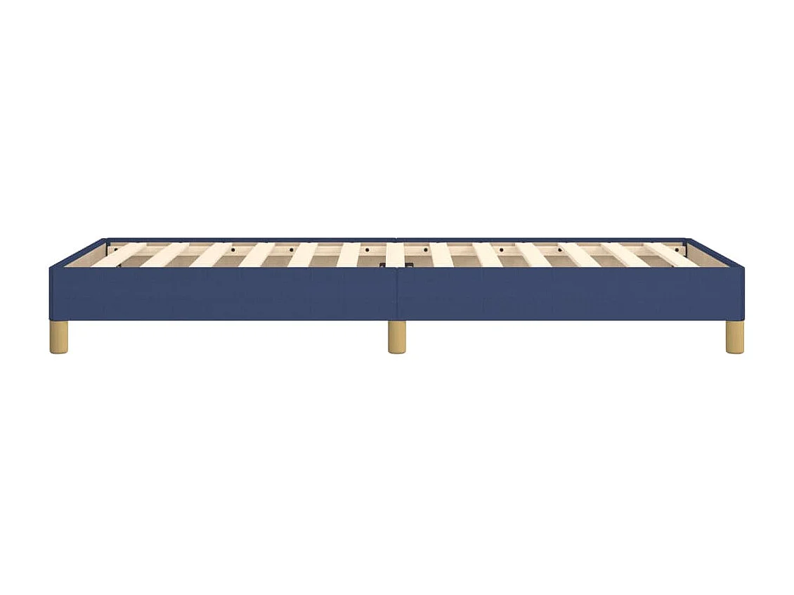 Lit simple | Lit adulte, enfant | Cadre de lit bleu 80x200 cm tissu