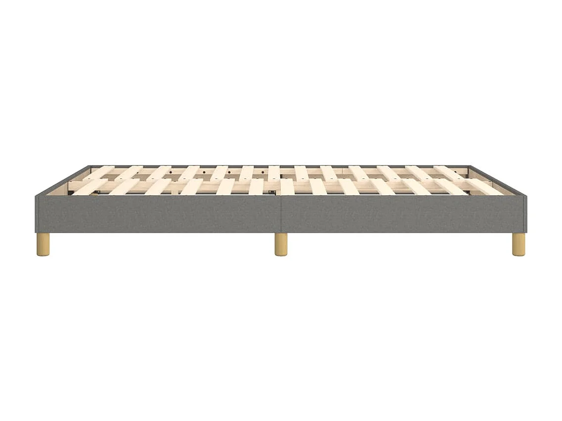 Lit double | Lit adulte | Cadre de lit gris foncé 140x190 cm tissu