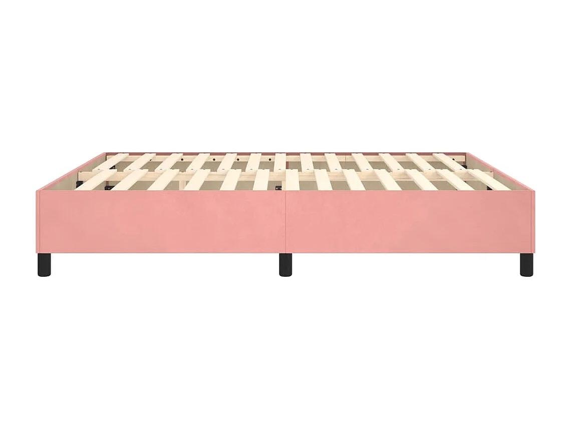 Lit double | Lit adulte | Cadre de lit rose 180x200 cm velours