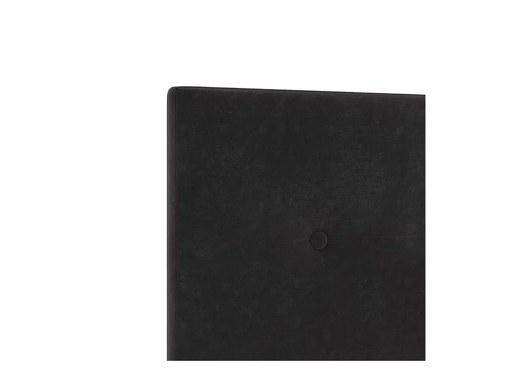 Lit simple | Lit adulte, enfant | Cadre de lit avec tête de lit Noir 100x200 cm Velours