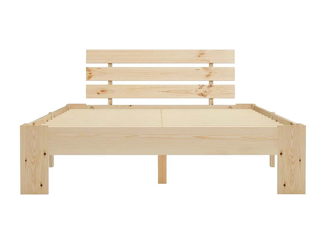 Lit double | Lit adulte | Cadre de lit 140x200 cm bois massif de pin
