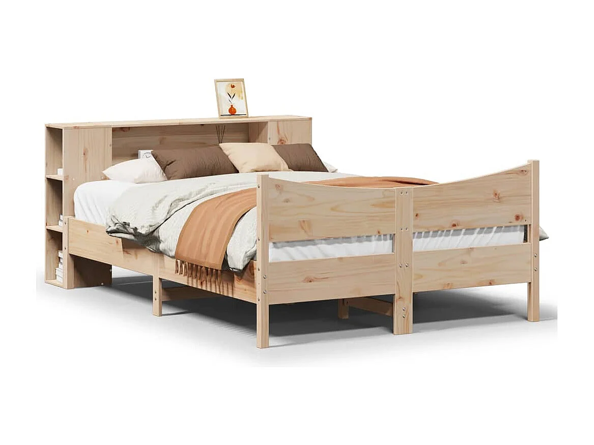 Lit simple | Lit adulte, enfant | Cadre de lit 120x190 cm bois de pin massif