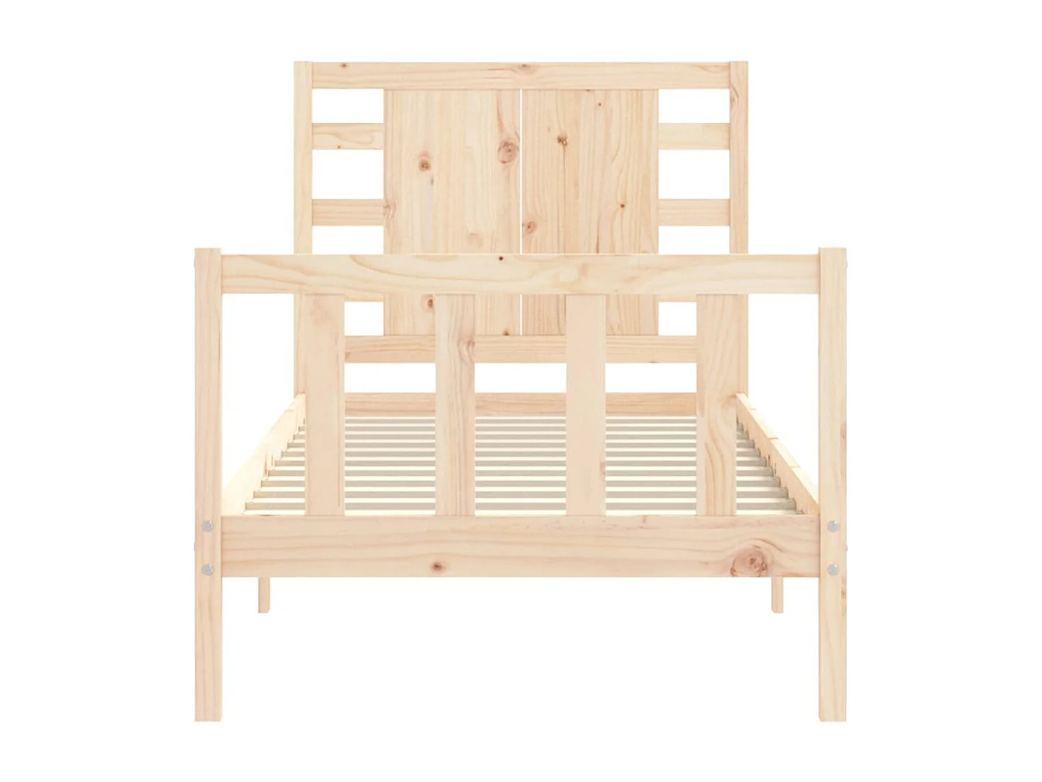 Lit simple | Lit adulte, enfant | Cadre de lit 90x200 cm bois de pin massif