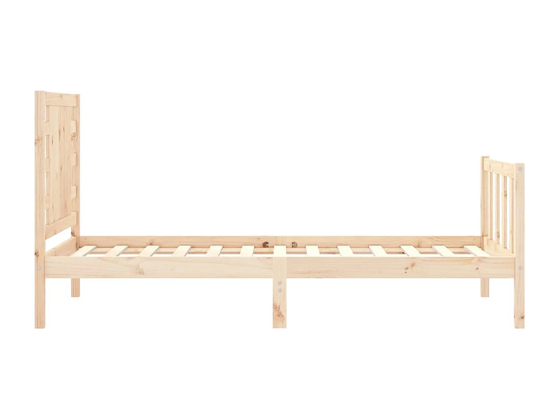 Lit simple | Lit adulte, enfant | Cadre de lit 90x200 cm bois de pin massif