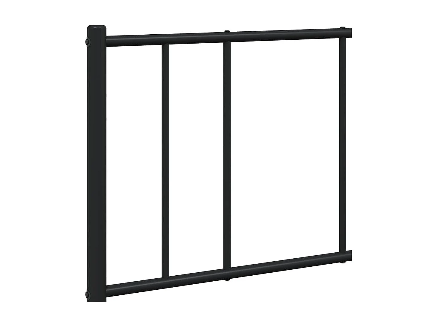 Lit simple | Lit adulte, enfant | Cadre de lit métal avec pied de lit noir 120x190cm