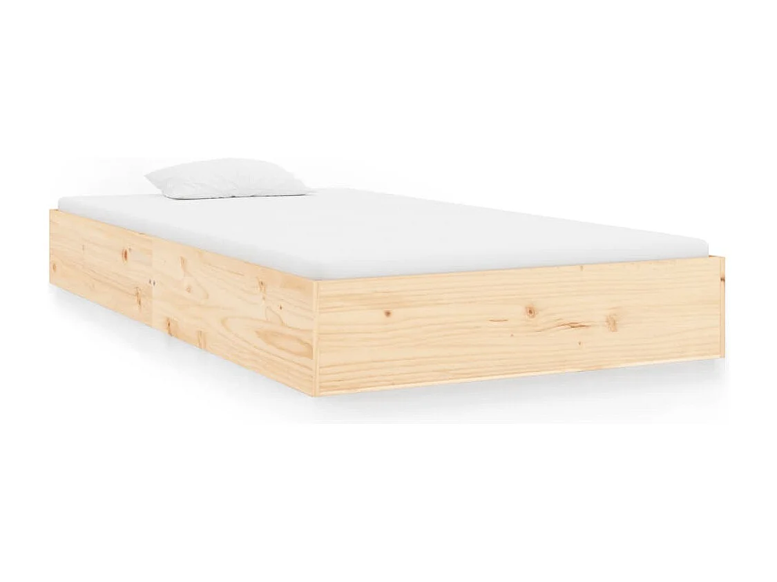 Lit simple | Lit adulte, enfant | Cadre de lit bois massif 100x200 cm