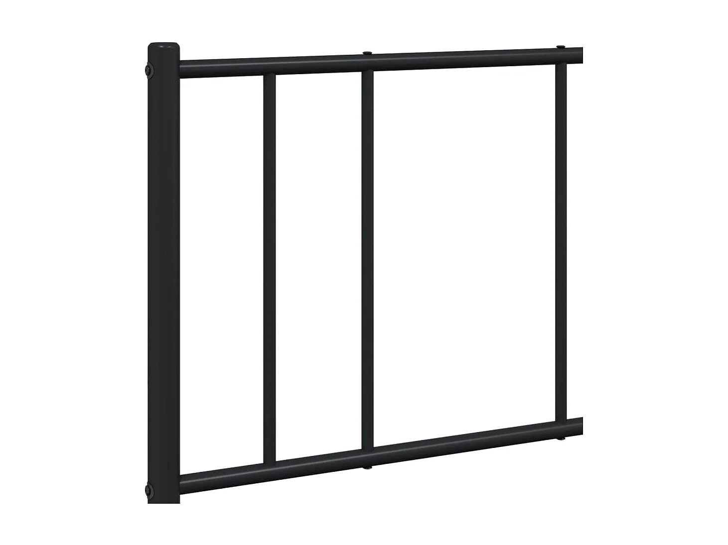 Lit simple | Lit adulte, enfant | Cadre de lit métal avec tête de lit noir 120x200cm