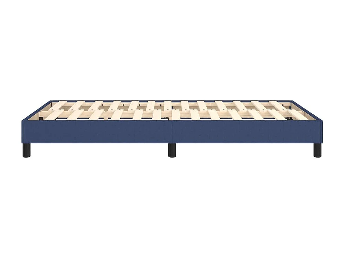 Lit simple | Lit adulte, enfant | Cadre de lit bleu 120x200 cm tissu