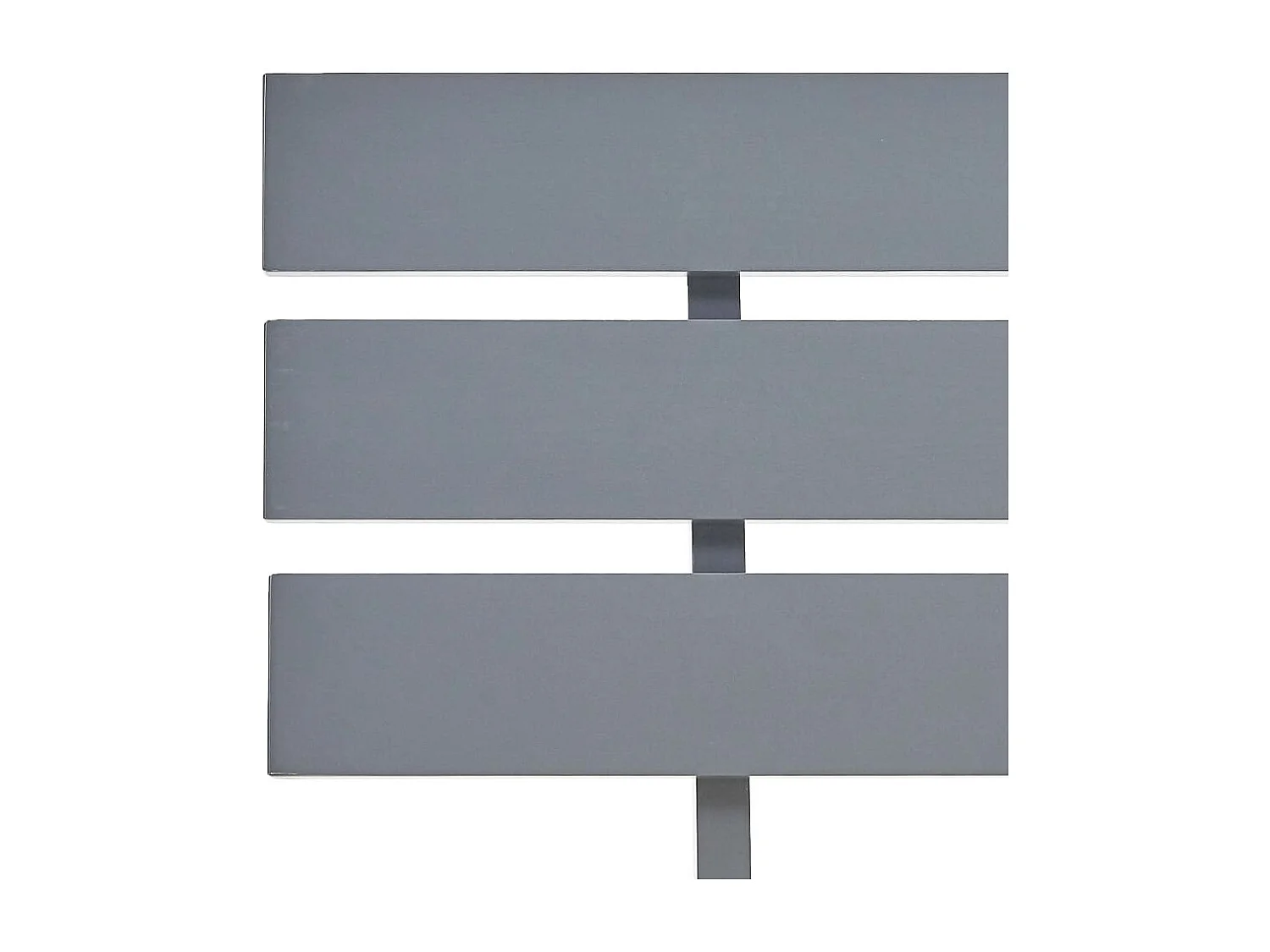 Lit simple | Lit adulte, enfant | Cadre de lit gris bois massif de pin 100x200 cm