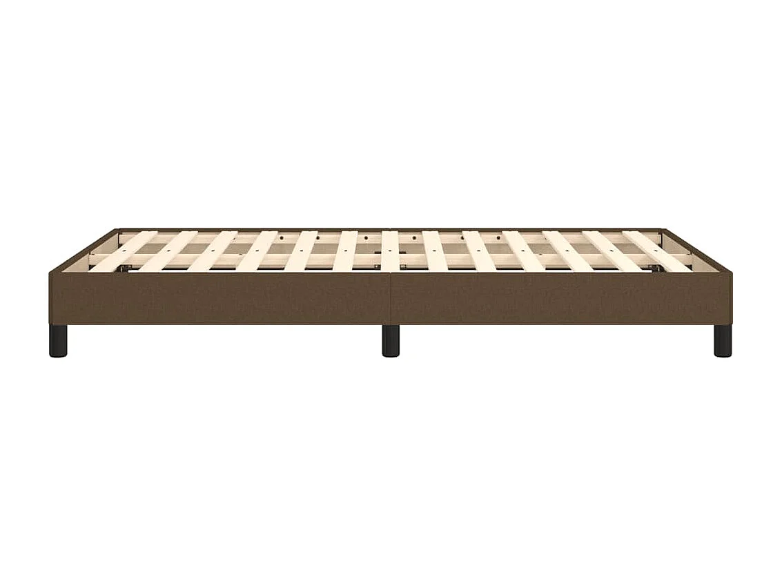 Lit simple | Lit adulte, enfant | Cadre de lit marron foncé 120x190 cm tissu