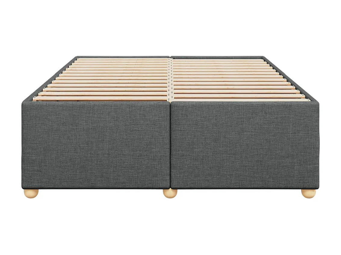 Letto per adulti | Letto matrimoniale | Giroletto senza Materasso Grigio Scuro 160x200 cm Tessuto