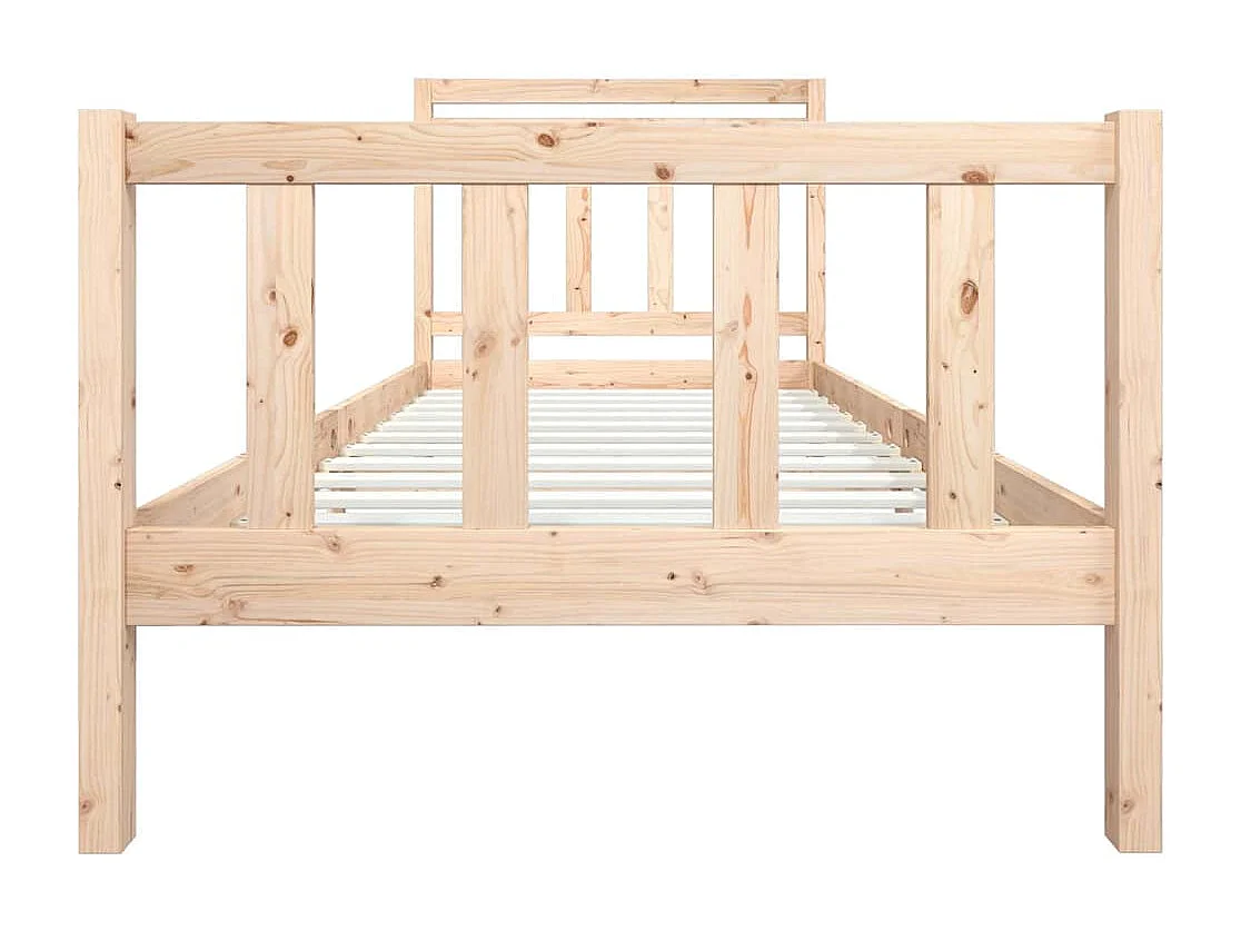 Lit simple | Lit adulte, enfant | Cadre de lit bois massif 100x200 cm