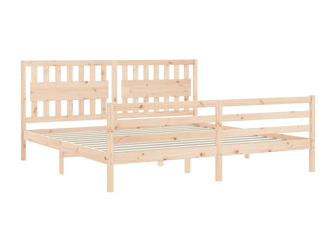 Lit double | Lit adulte | Cadre de lit 200x200 cm bois massif