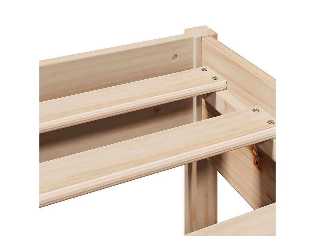 Lit double | Lit adulte | Cadre de lit 140x200 cm bois massif de pin