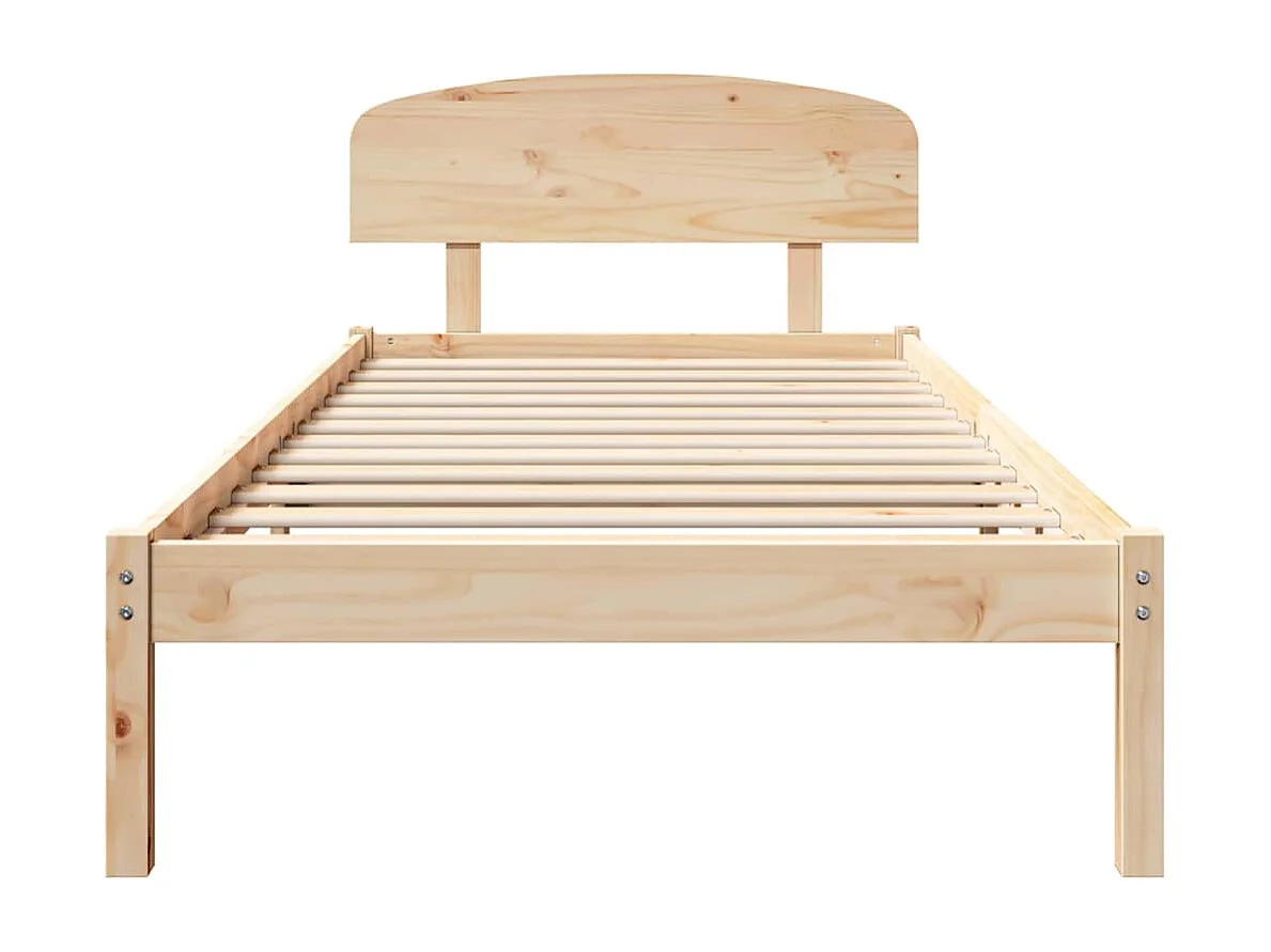 Lit simple | Lit adulte, enfant | Cadre de lit Marron 80x200 cm Bois de pin massif