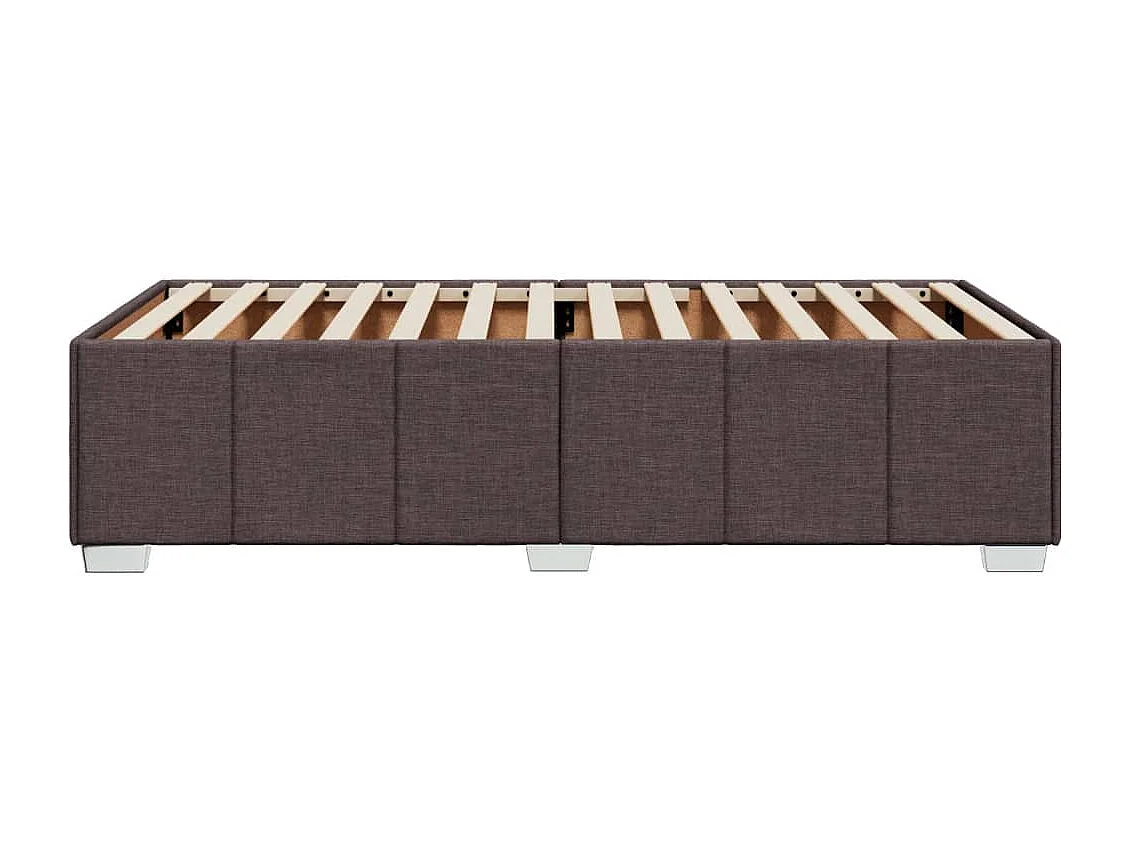 Letto per adulti | Letto singolo | Giroletto senza Materasso Marrone Scuro 90x190 cm Tessuto