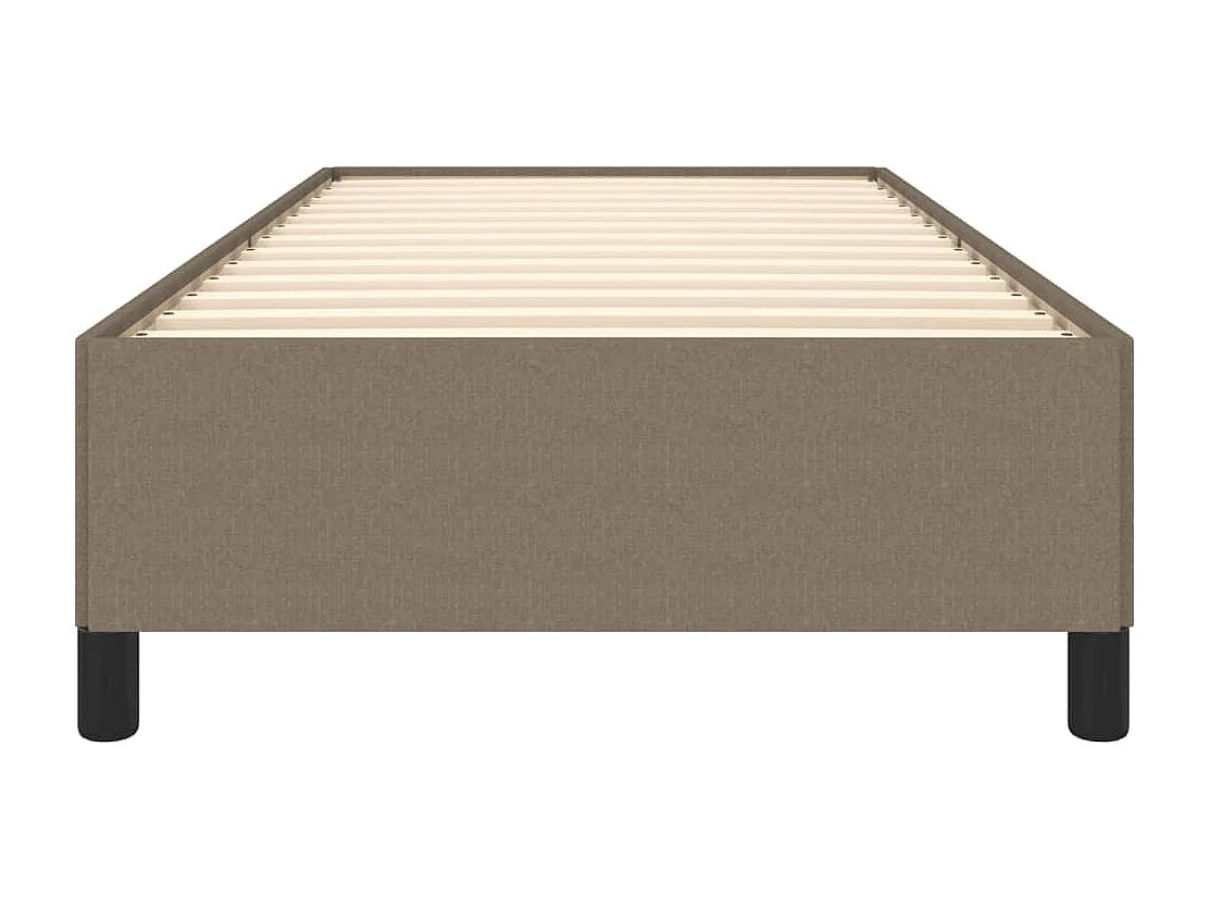 Lit simple | Lit adulte, enfant | Cadre de lit taupe 80x200 cm tissu