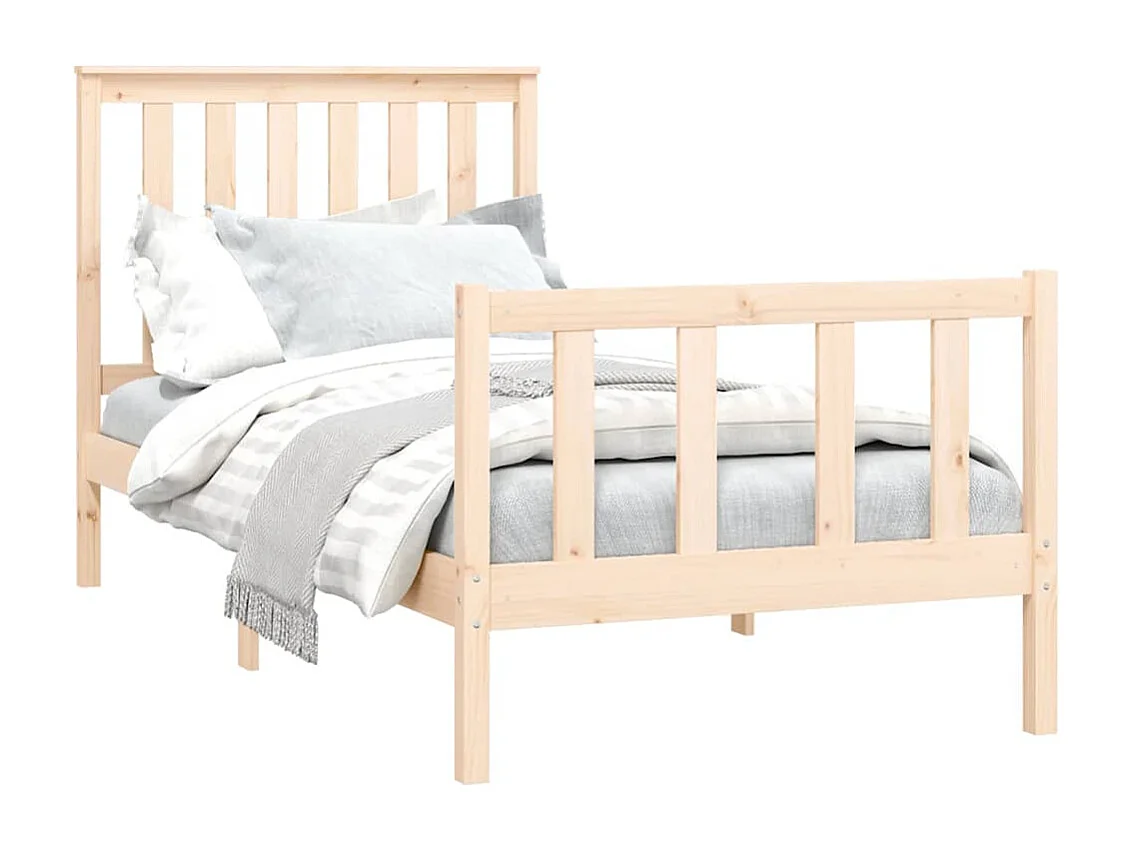 Lit simple | Lit adulte, enfant | Cadre de lit 100x200 cm bois massif de pin