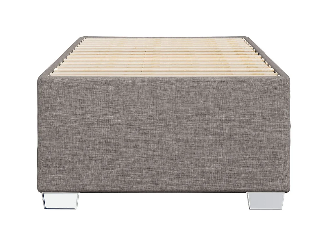Lit simple | Lit adulte, enfant | Cadre de lit taupe 80x200 cm tissu