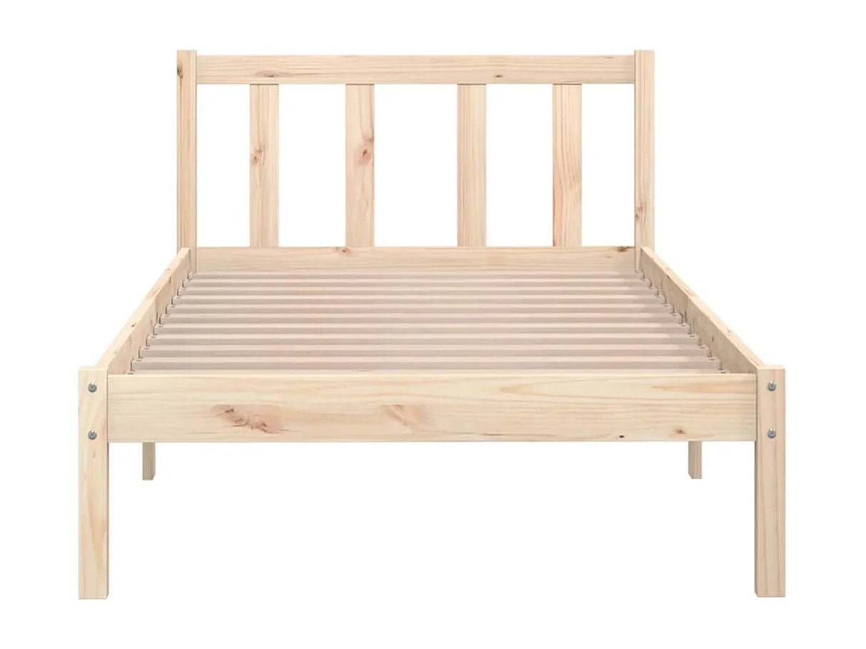 Lit simple | Lit adulte, enfant | Cadre de lit bois massif 100x200 cm