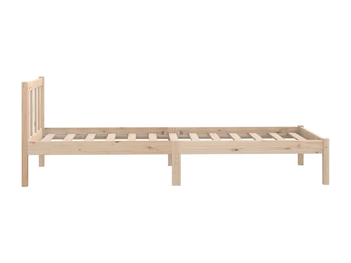 Lit simple | Lit adulte, enfant | Cadre de lit bois massif 100x200 cm