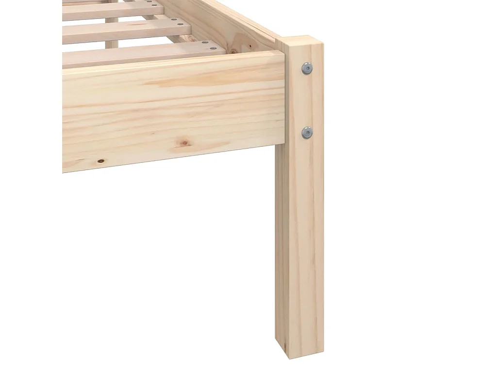 Lit simple | Lit adulte, enfant | Cadre de lit bois massif 100x200 cm