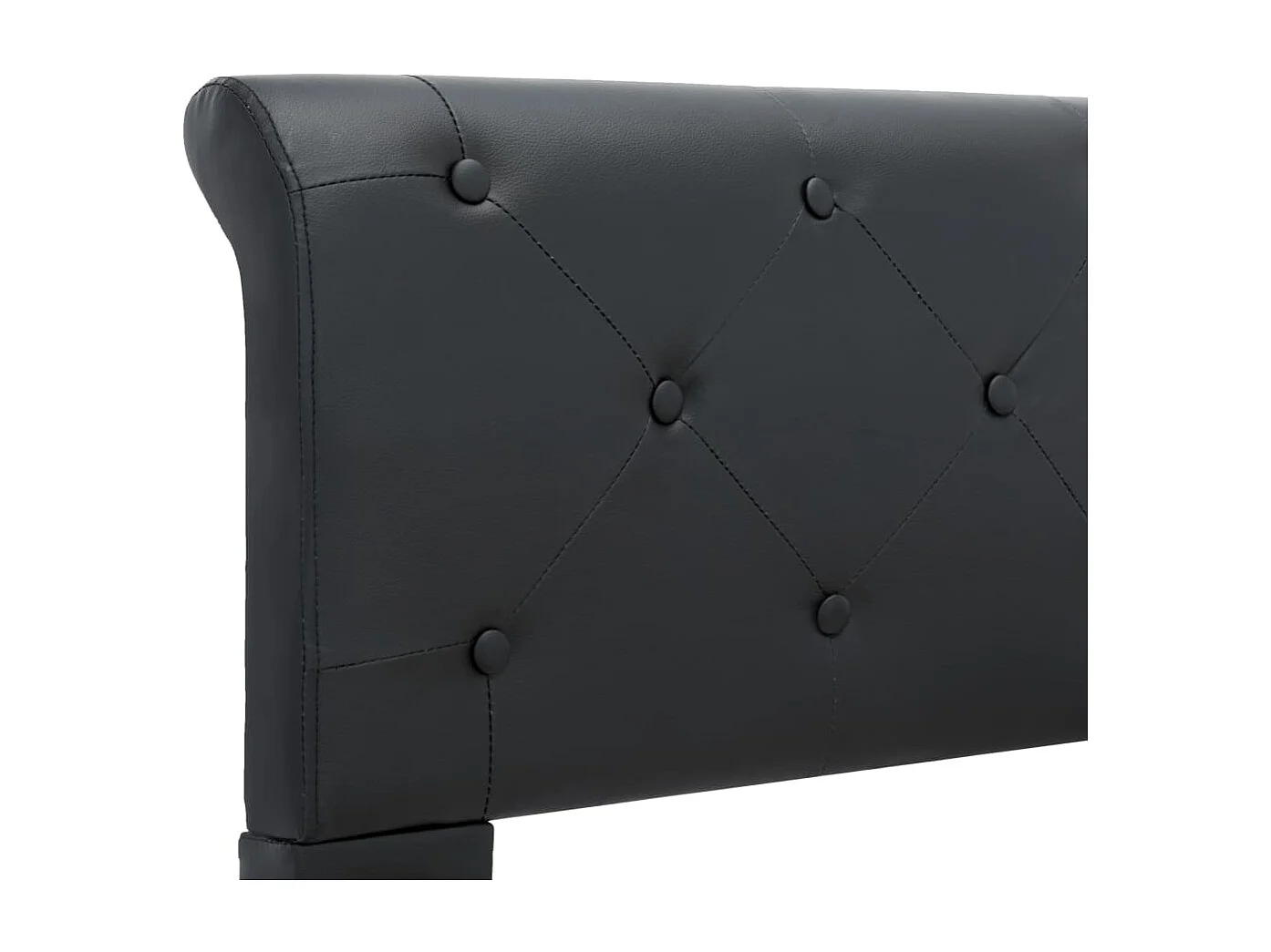 Lit simple | Lit adulte, enfant | Cadre de lit Noir Similicuir 100x200 cm