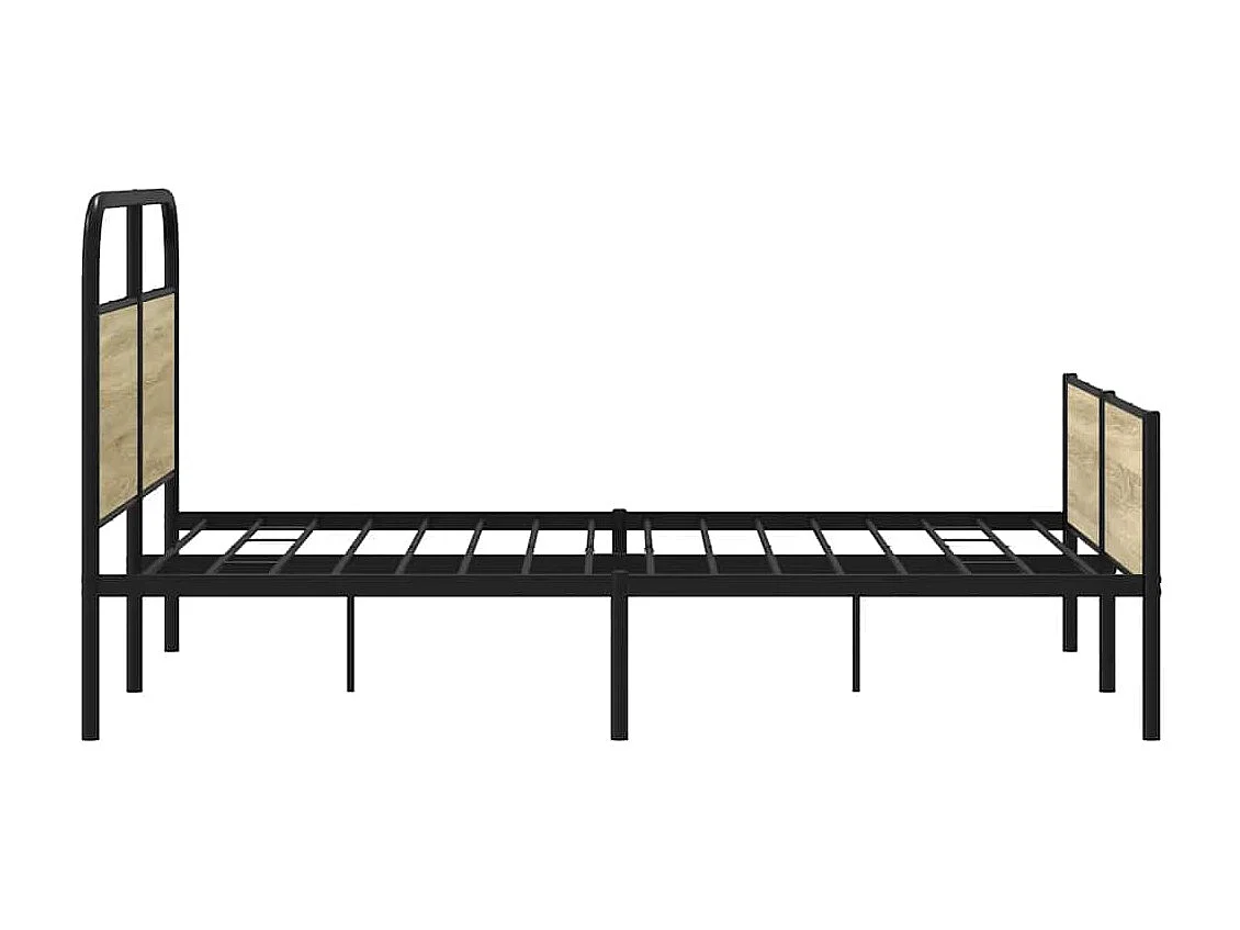 Letto per adulti | Letto matrimoniale | Giroletto senza Materasso Rovere Sonoma 140x200cm in Truciolato