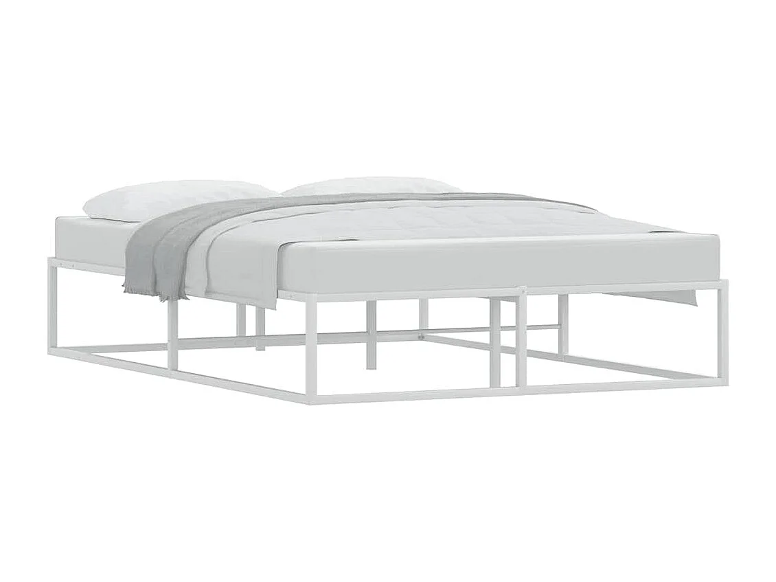 Letto per adulti | Letto matrimoniale | Giroletto senza Materasso Bianco 140x200 cm in Metallo