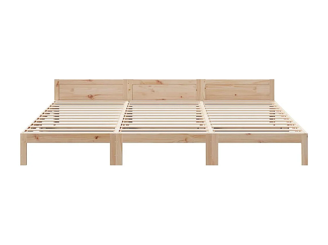 Lit double | Lit adulte | Cadre de lit familial 240x200cm bois massif de pin