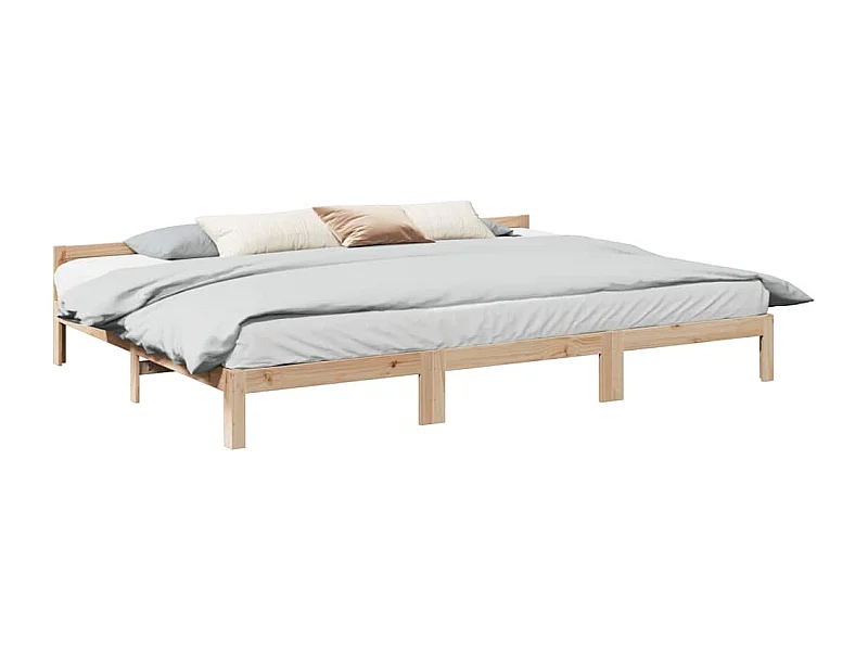 Lit double | Lit adulte | Cadre de lit familial 240x200cm bois massif de pin
