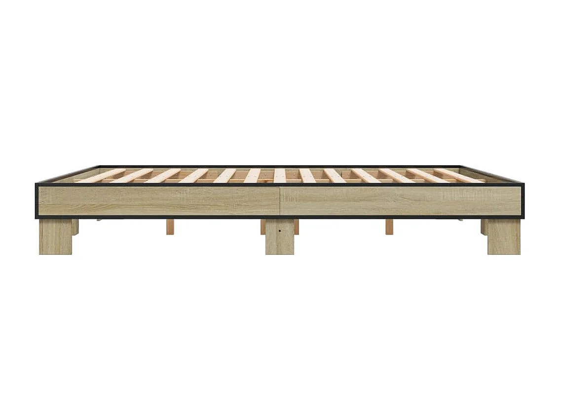 Lit double | Lit adulte | Cadre de lit chêne sonoma 160x200 cm