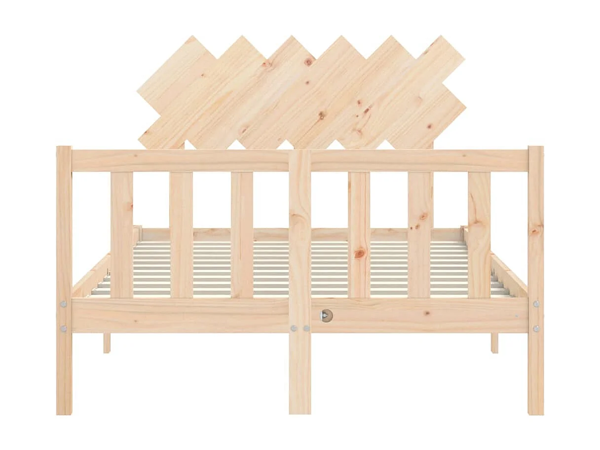 Lit simple | Lit adulte, enfant | Cadre de lit bois de pin massif 120x190 cm