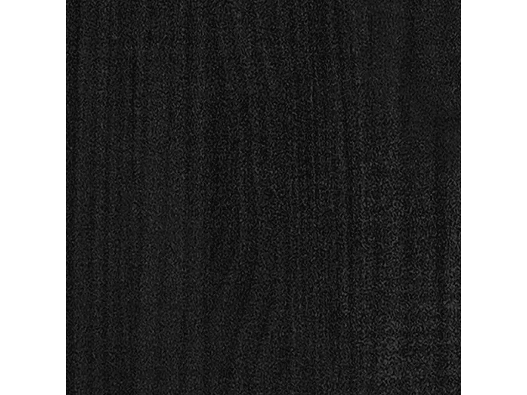 Lit double | Lit adulte | Cadre de lit noir bois massif 150x200 cm